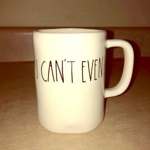 “M” Stamped Rae Dunn “I Can’t Even” Mug